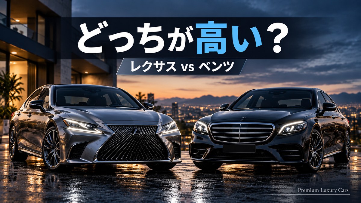 レクサスとベンツの価格を比較するアイキャッチ画像